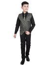 Pro Ethic Style Developer Boys Green & Black 3 Piece Suit