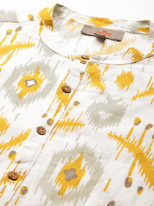 Anouk Ethnic Motifs Printed Cotton Kurta