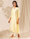 Likha Off White Sequinned V-Neck Kurta LIKKUR33