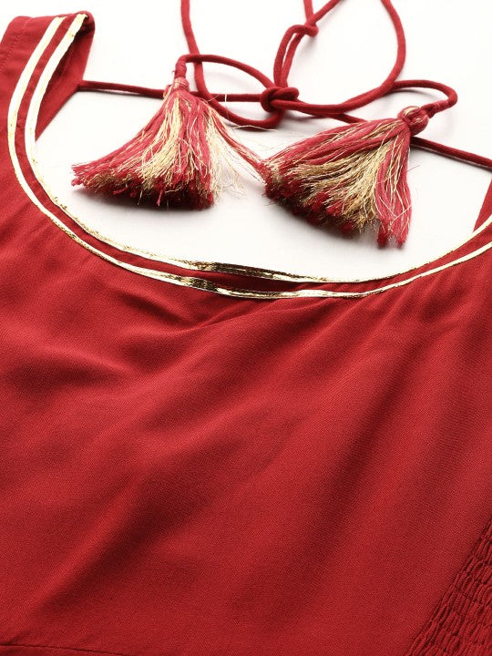 anayna Women Regular Gotta Patti Kurta with Trousers & Dupatta