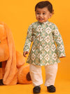 Vastramay Sishu Boys Abstract Printed Kurta with Pyjamas