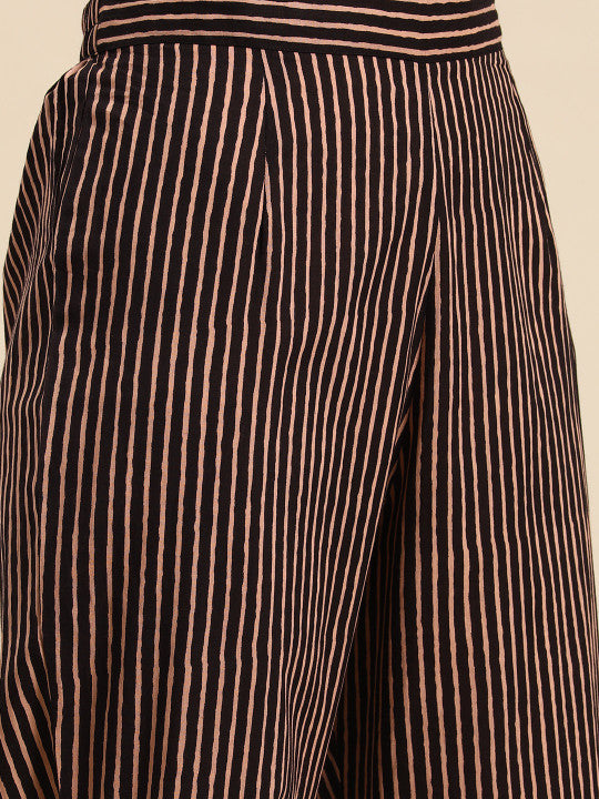 anayna Women Ethnic Motifs Printed Regular Pure Cotton Kurta with Trousers & With Dupatta