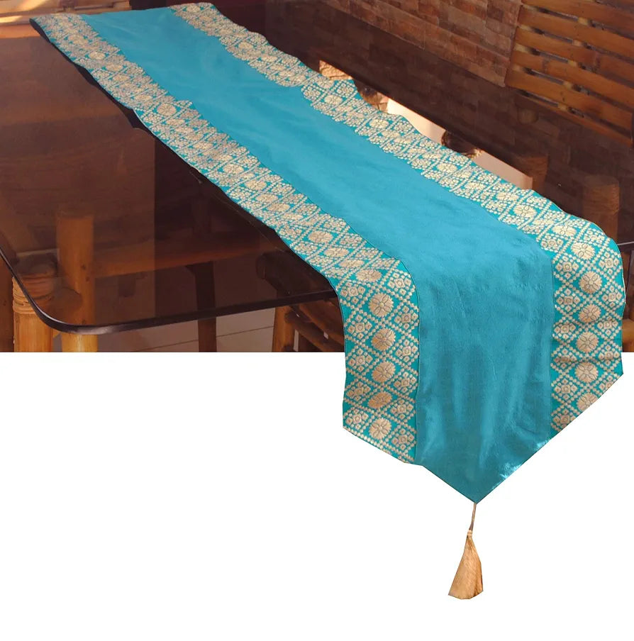 PINK PARROT-Designer Durable Dopian Silk Table Runner 12