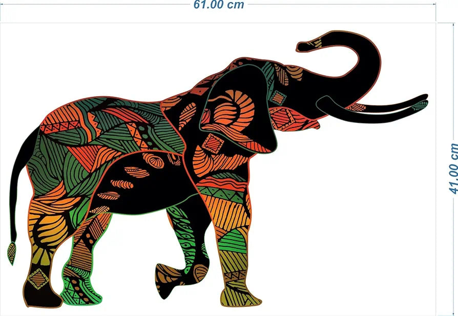 Rangoli White Glossy Vinyl Wall Sticker Premium Self-Adhesive Waterproof Decorative Wall Decal for Bedroom, Living Room, Office & Home Decoration Easy to Apply. Parent-2, Design-3