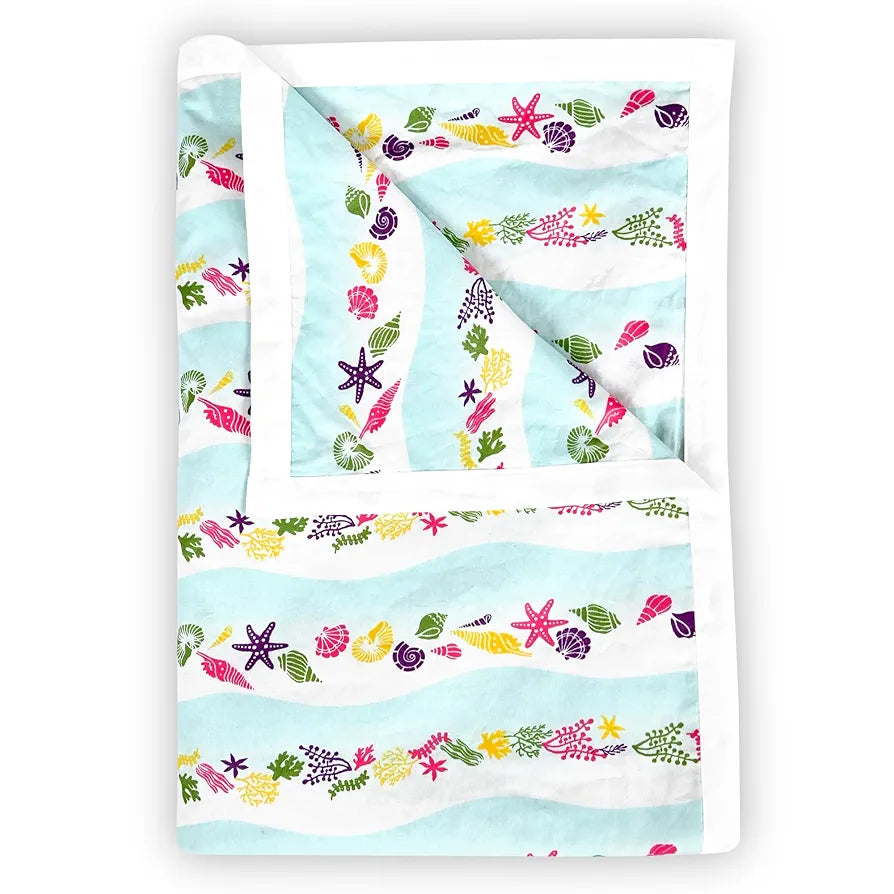 Divine Casa Pure Cotton Printed Single Dohar | 120 GSM | Soft & Lightweight Throw Blanket | Cozy & Breathable Bedding | All-Season Comfort | 210 x 140 CM, Cosmic Sky