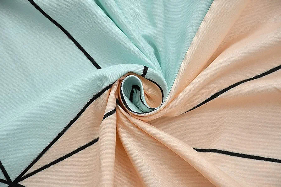 THE HOME STYLE Cotton Feel Glace Cotton Printed King Size Double Bed Bedsheet With 2 Pillow Cover 300 TC_90X100 Inches 