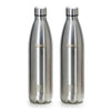 Sumeet Thermo1000 Stainless Steel 24 Hours Hot & Cold Vacuum Flask/Water Bottle Silver - pack of 2