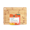 Eco Soul  [18 x 12 inch, X Large] Bamboo Cutting Board Wooden Vegetable Chopping Board