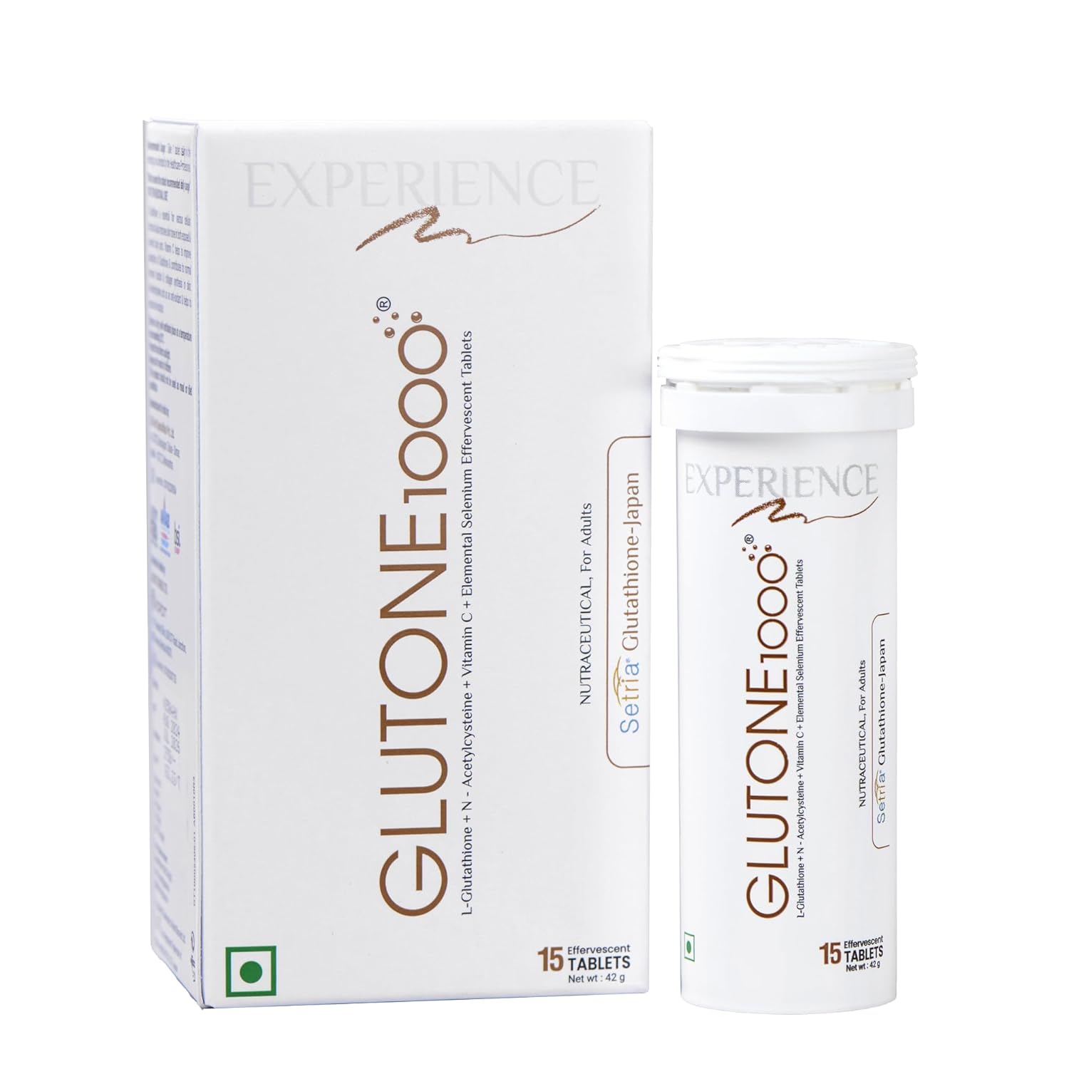 Glutone 1000 Setria L-glutathione & Vitamin C Effervescent Tablets - 1