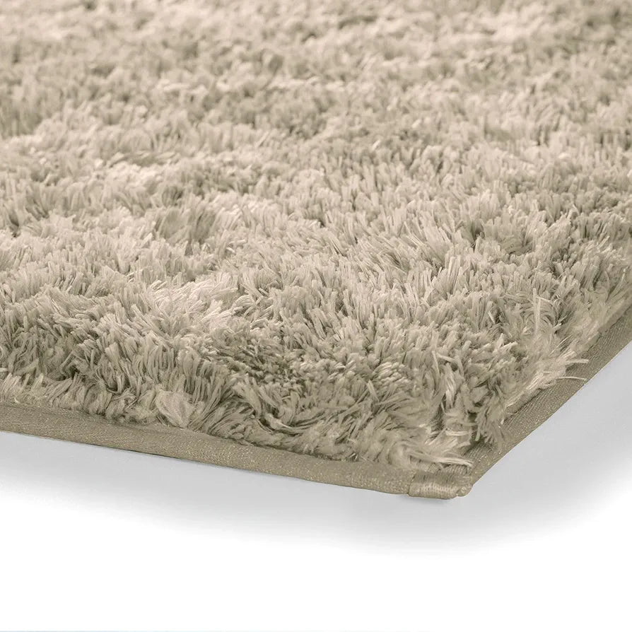 LUXE HOME INTERNATIONAL Microfiber Rectangular Bath Mat Super Soft Non Slip Vegas Mats For Bathroom, Door  Pack Of 1