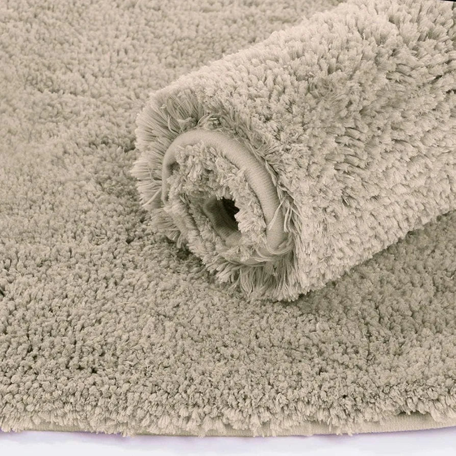 LUXE HOME INTERNATIONAL Microfiber Rectangular Bath Mat Super Soft Non Slip Vegas Mats For Bathroom, Door  Pack Of 1