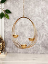 Wall Hanging Candle Holder Tealight Candle Holder Stand Metal Wall Hanging Mounted