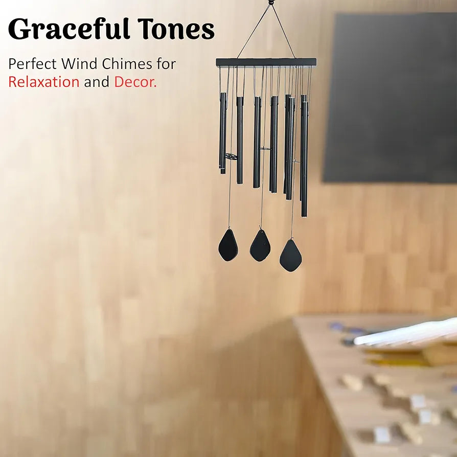 Hindcraft Serene Wind Chimes for Bedroom & Living Room – Relaxing Home Décor, Harmonizing Energy, Ideal Gift for Women, Men, Couples, Housewarming, Balcony & Garden Accent