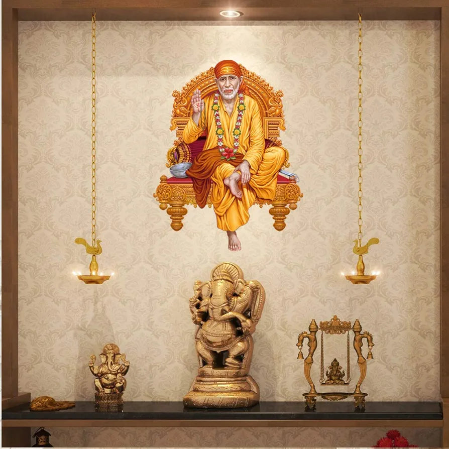 Rangoli White Glossy Vinyl Wall Sticker Premium Self-Adhesive Waterproof Decorative Wall Decal for Bedroom, Living Room, Office & Home Decoration Easy to Apply. Parent-6, Design-4