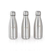 Sumeet Stainless Steel Double Walled Vacuum Flask/Water Bottle - 400 ml (Each) Pack of 3