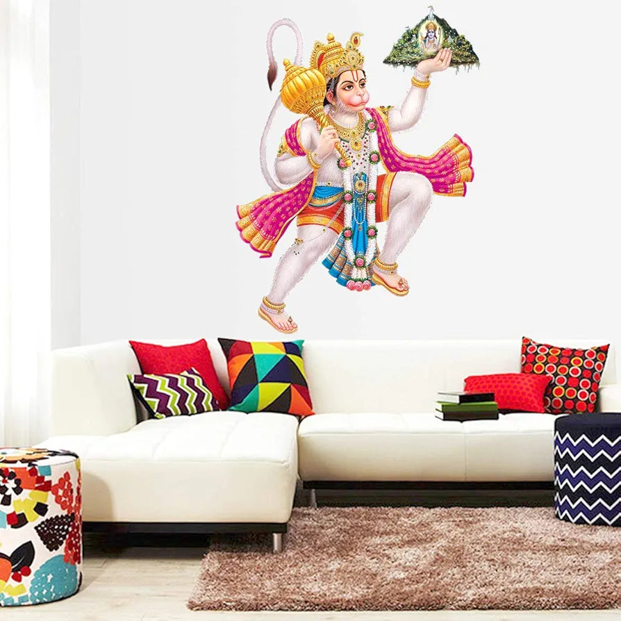 Rangoli White Glossy Vinyl Wall Sticker Premium Self-Adhesive Waterproof Decorative Wall Decal for Bedroom, Living Room, Office & Home Decoration Easy to Apply. Parent-7, Design-12