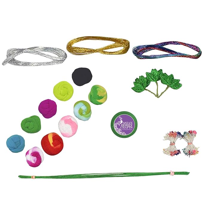 Asian Hobby Crafts Stocking Flower Making Kit 