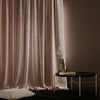 Stoa Paris Curtain for Home Single pc PatternedVelvet Curtain for Door Colour Parisian Blush