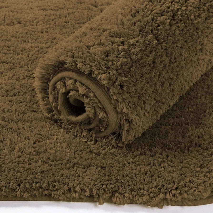 LUXE HOME INTERNATIONAL Microfibre Rectangular Bath Mat Super Soft Anti Skid Newman Mats For Bathroom 