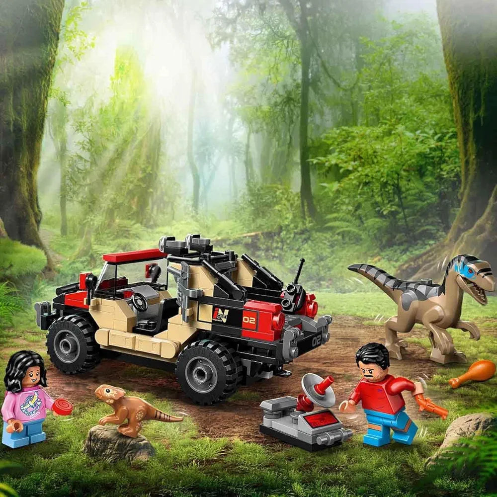 Lego Jurassic World Raptor Off-Road Escape Velociraptor Toy Dinosaur 7 ...
