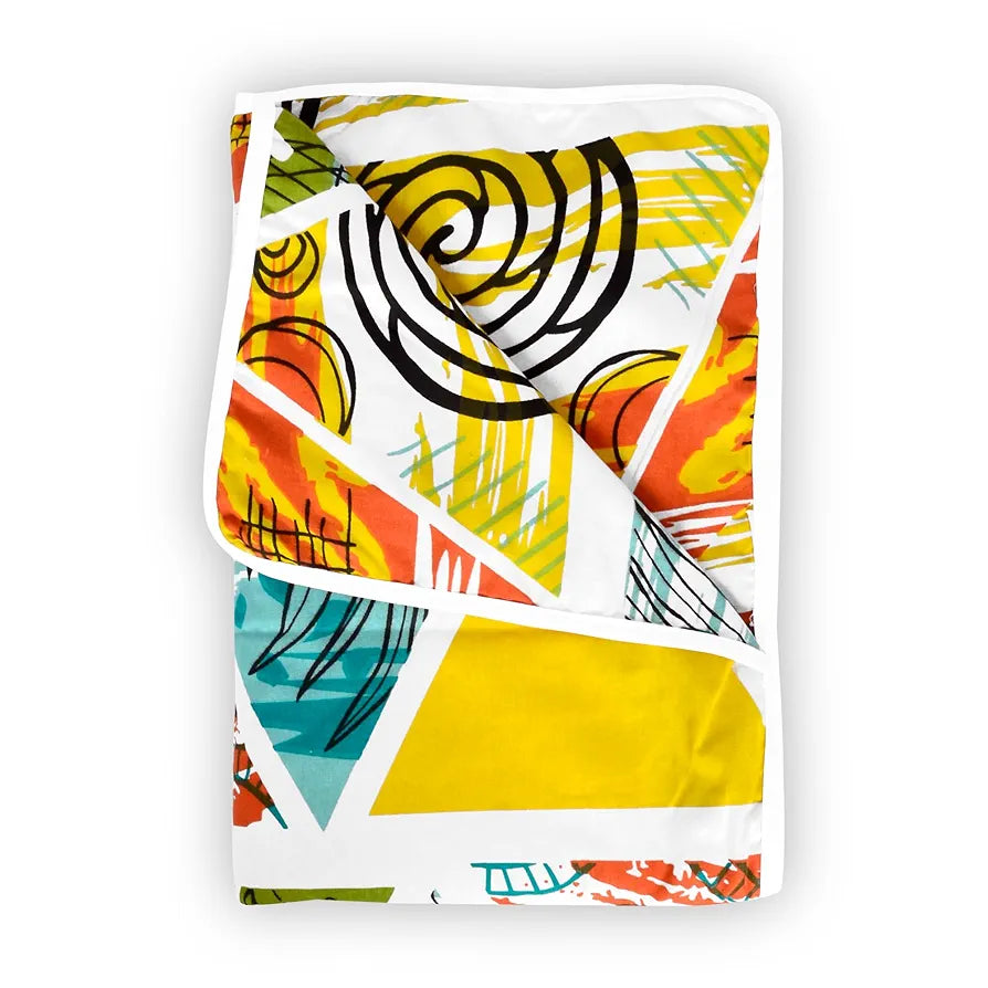 Divine Casa Cotton Geometric Print 120 GSM New Born All Season Ultrasoft Single Baby Blanket for Babies 