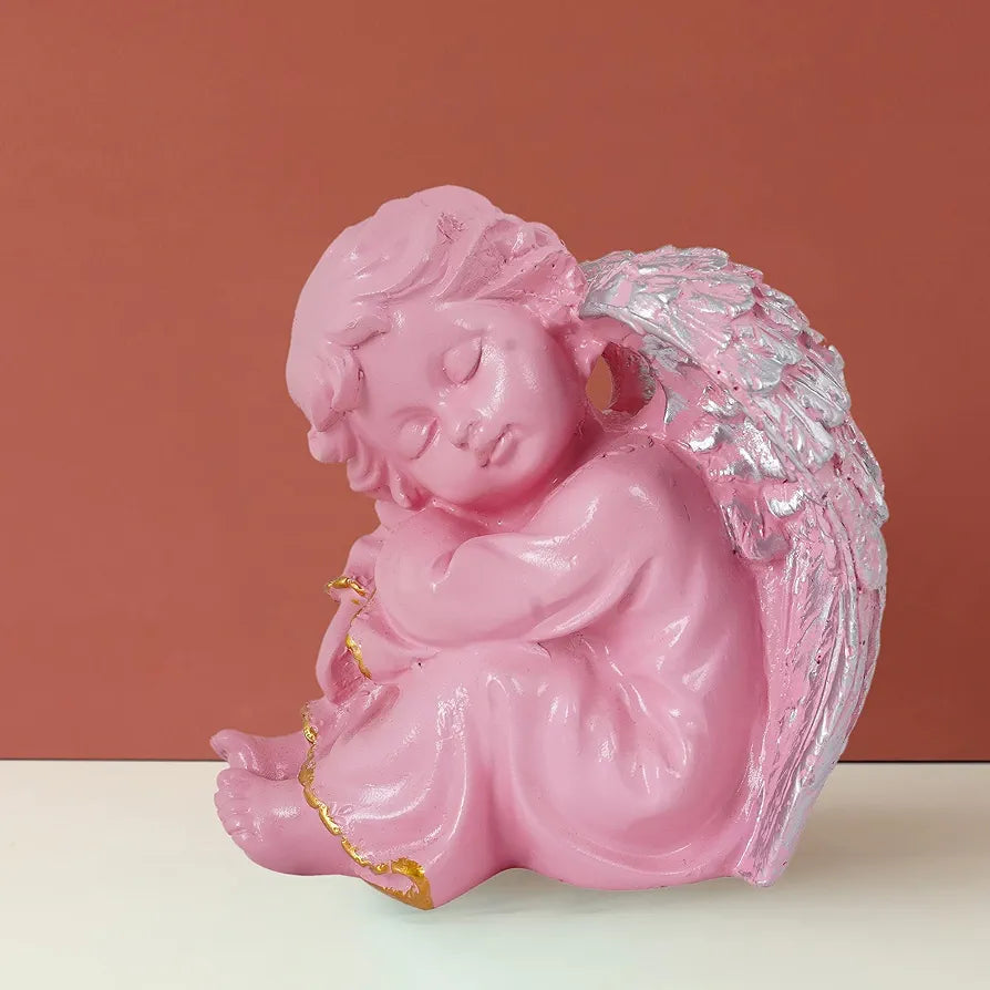 zart Angel Girl Showpiece for Home Decor Showpiece | Winged Girl Statue for Home Decor Item | Fairy Girl Statue for Home Shelves Decor Showpiece 