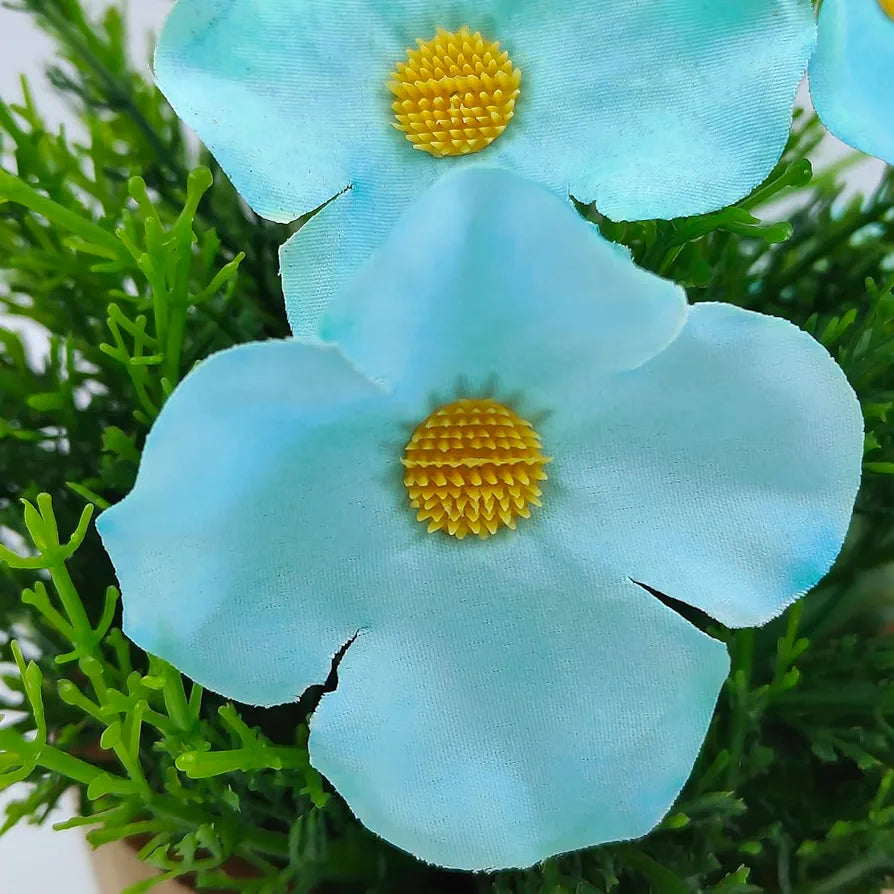 fancymart Artificial Flower in Grass with Pot, Perfect for Home & Office Décor, Artificial Flora -8424