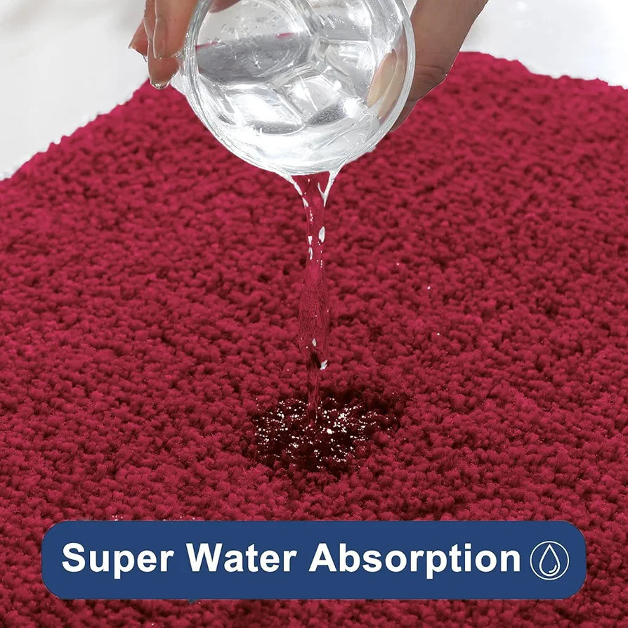 LUXE HOME INTERNATIONAL Rectangular Bathmat 2500 Gsm Microfiber Anti Skid Slip Water Absorbent Machine Washable&Quick Dry Newman Mats For Bathroom,Kitchen,Entrance 