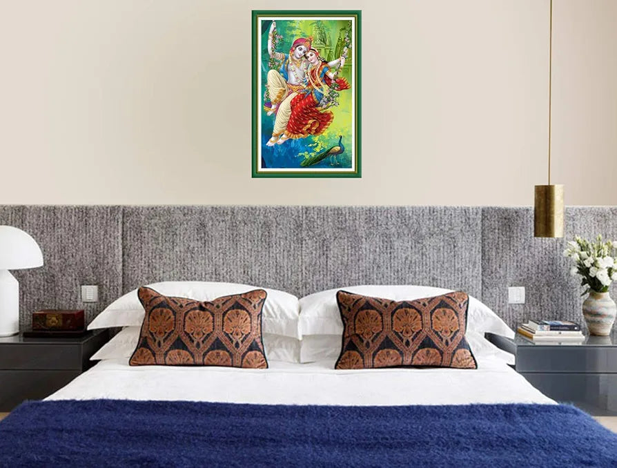 Rangoli MDF Wall Stick Decorative Panel 12x18 Wall Art for Home, Living Room, Bedroom, Office & Decoration. P-1, Design-8