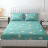 Fresh From Loom Cartoon Wrinkle Free Microfiber Bedsheet for Kids Multicolor 144 TC Teal