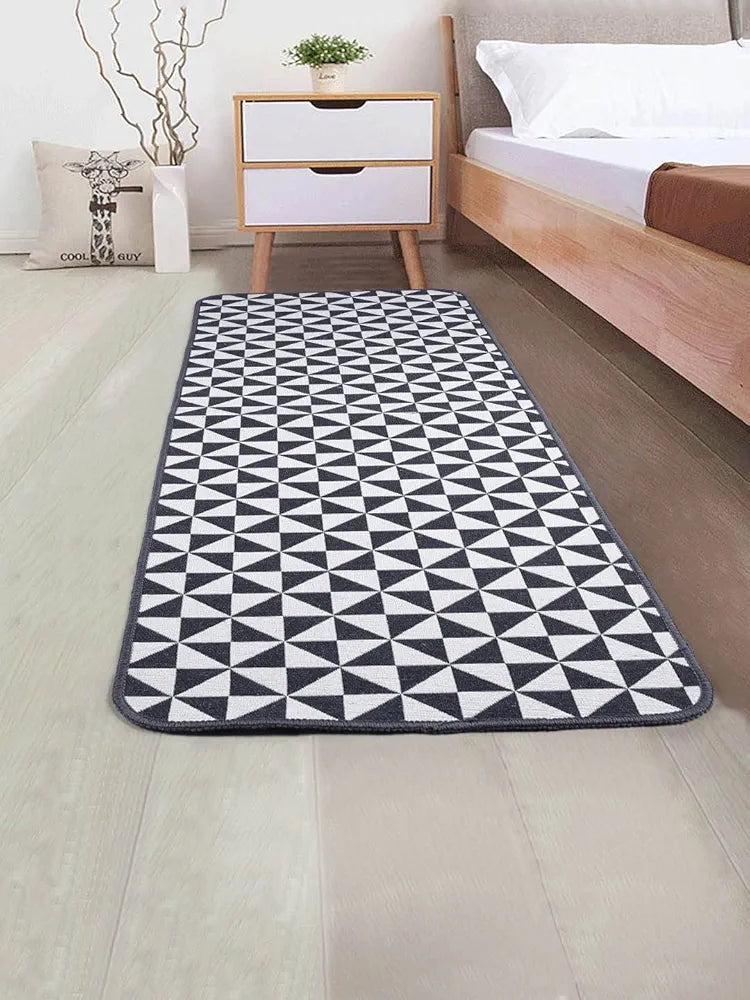 Saral Home Firki Designer Soft Cotton Durable & Washable Multipurpose Runner for Home/Kitchen/Living Area/Lobby/Office with Anti Skid Backing 