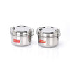 Sumeet Stainless Steel Meal Pack Lunch Box/Tiffin Set of 2Pc 250 ml each 9.5cm Silver