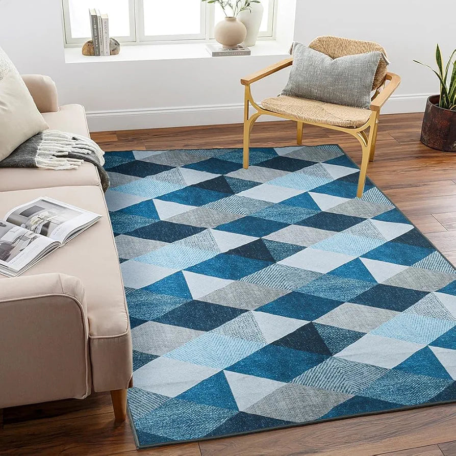 BSB HOME 5 x 7 Feet 3D Jet Multi Printed 3D Jet Vintage Persian Carpet/Rug/Runner and Carpets for Bedroom/Living Area/Home and Offices with Anti Slip Backing 