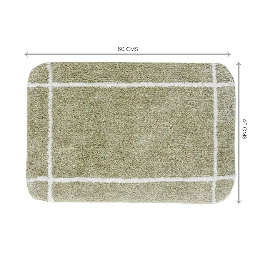 SASHAA WORLD Set of 2 Microfiber Bathmat 