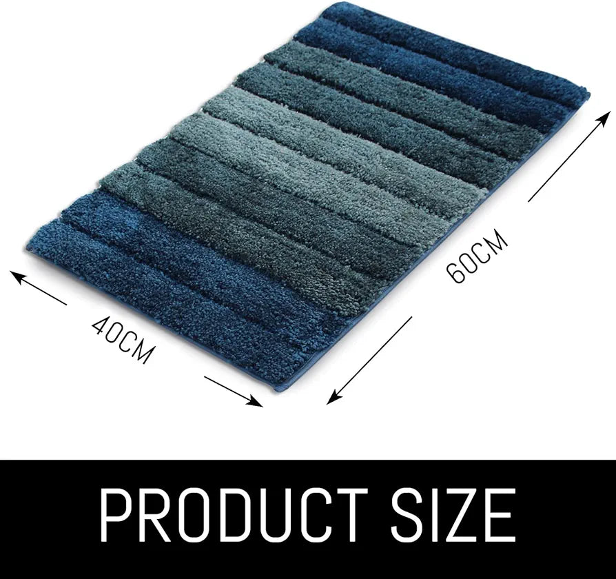 LUXE HOME INTERNATIONAL Microfiber Luxe Home Bath Mat Super Soft Anti Skid Luxury Mats Rugs for Bathroom, Bedroom  Pack of 2, Rectangular
