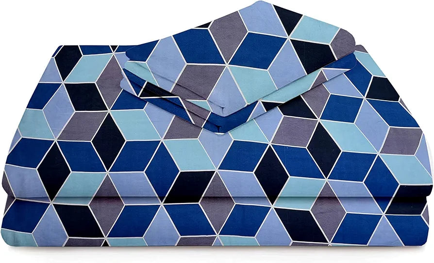 HOMEKART Premium Microfiber 144 TC Flat Single Bedsheets Breathable | Wrinklefree  with 1 Pillow Cover | TC - 144