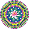 Rangoli Vinyl Wall Sticker Self-Adhesive Wall Decor Parent 2 Design-17