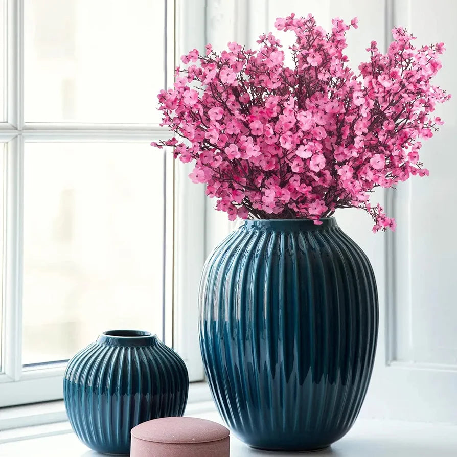 TIED RIBBONS Pack of 5 Artificial Baby Breath Gypsophila Flowers Bunches for Vase Pot  Home Décor Living Room Table, Diwali Decoration Items for Home, Diwali Gifts  Silk