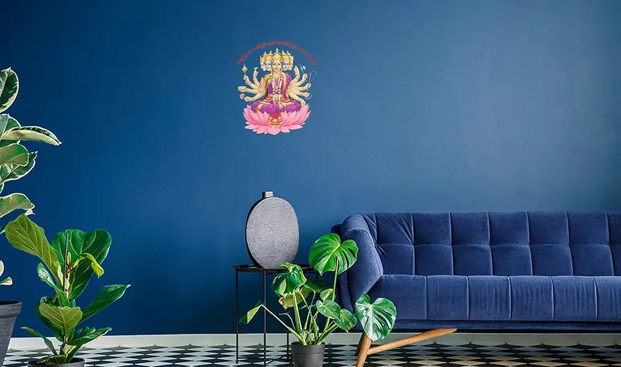 Rangoli White Glossy Vinyl Wall Sticker Premium Self-Adhesive Waterproof Decorative Wall Decal for Bedroom, Living Room, Office & Home Decoration Easy to Apply. Parent-13, Design-5