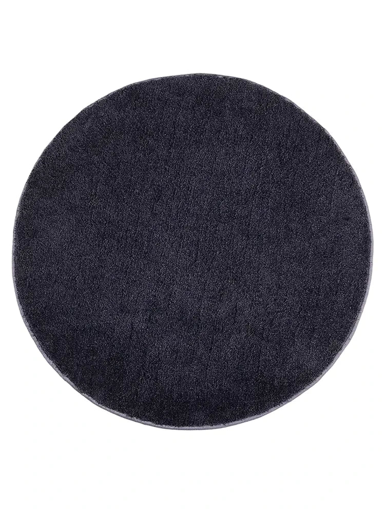 SARAL HOME EASY LIVING Neo Shaggy Yarn Cotton Anti-Skid Round Mats 