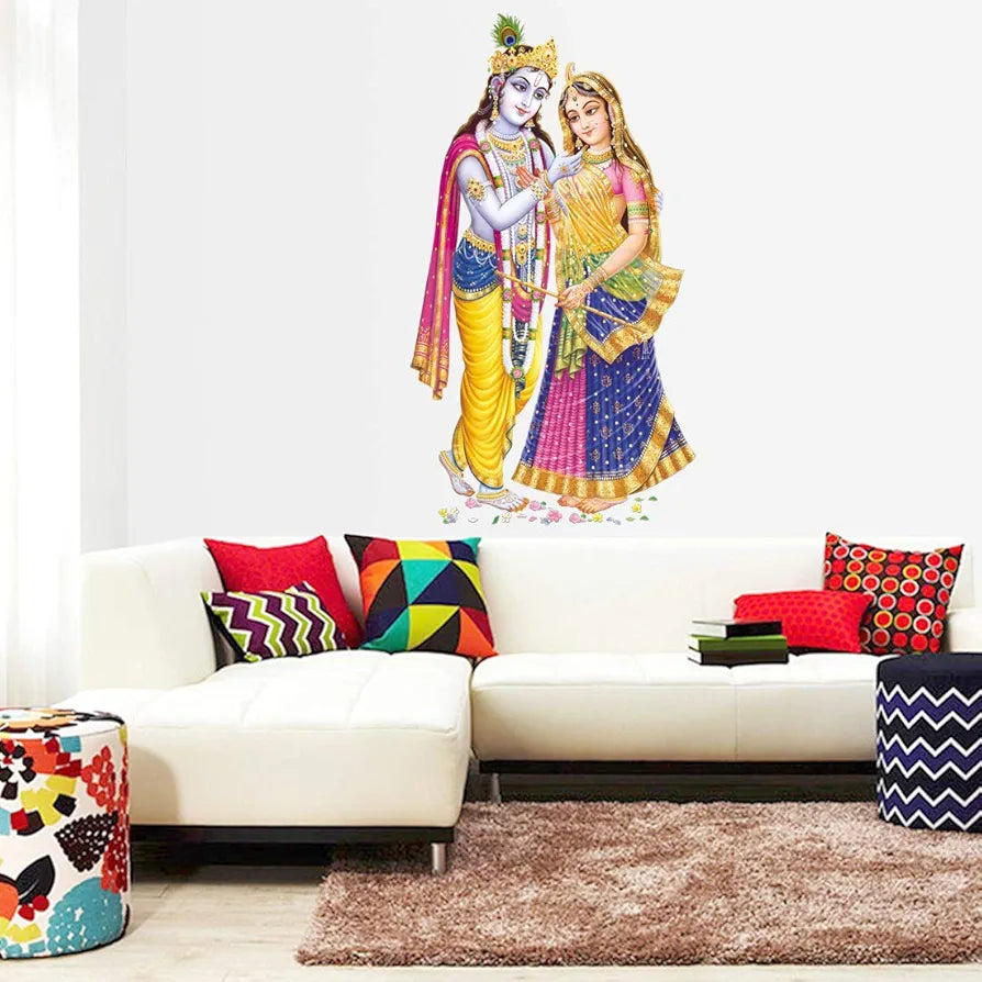 Rangoli White Glossy Vinyl Wall Sticker Premium Self-Adhesive Waterproof Decorative Wall Decal for Bedroom, Living Room, Office & Home Decoration Easy to Apply. Parent-7, Design-11