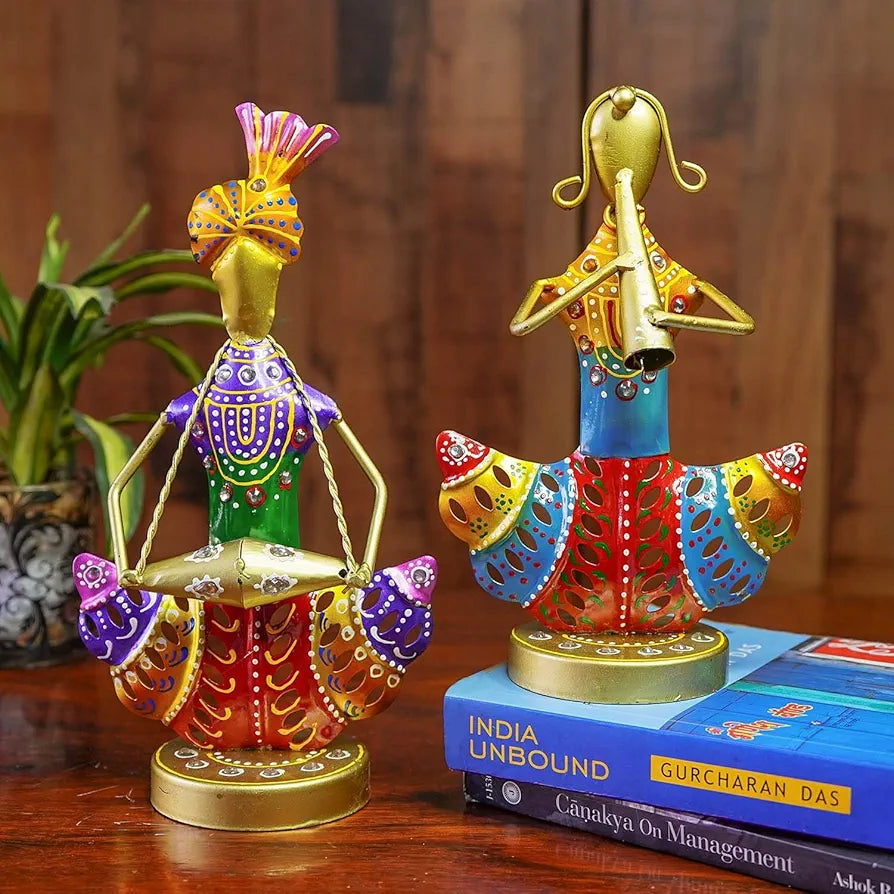 Ekhasa Nostrae Metal Show Pieces for Home Decor | Gift Items for Showcase, TV Unit Decoration | Statue, Figurines, Artifacts for Table, Living Room Decorative Items 