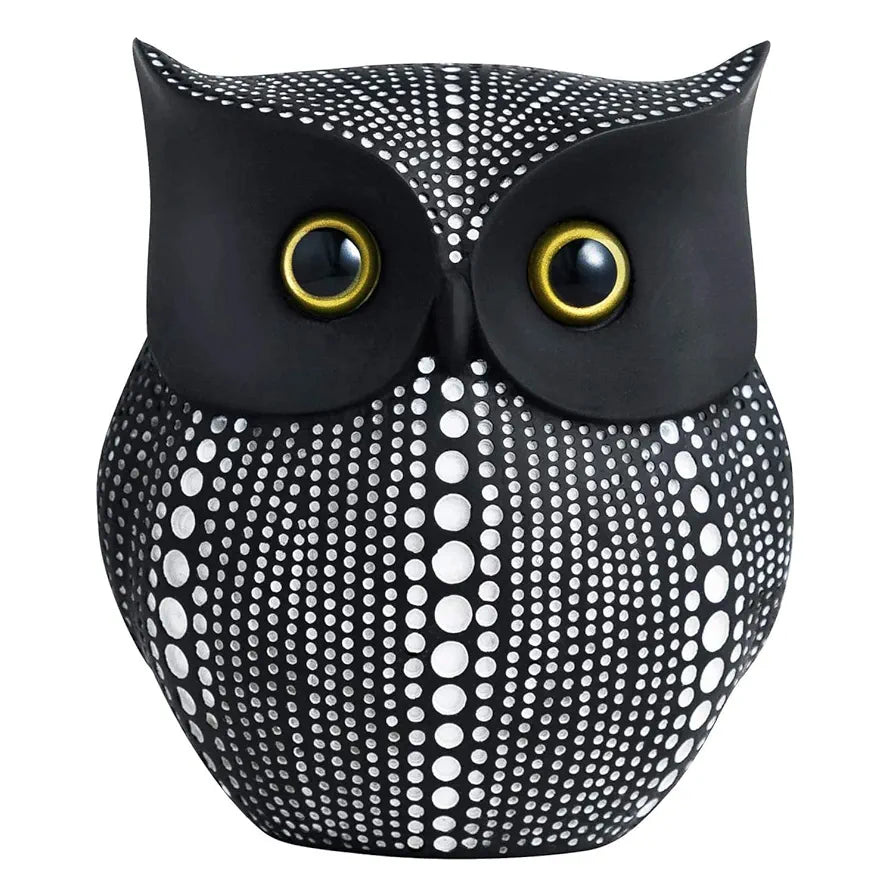 Xtore® Modern Classy Lucky Owl Resin Art Figure Showpiece -