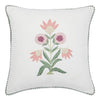 Haus & kinder Decorative Embroidered Cushion Cover  | Colour Lone Flower