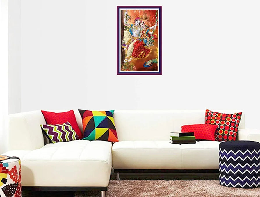 Rangoli MDF Wall Stick Decorative Panel 12x18 Wall Art for Home, Living Room, Bedroom, Office & Decoration. P-1, Design-9