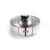 Sumeet 3mm Induction Bottom Aluminium Tasra with Glass Lid (1.8Ltr 20cm)