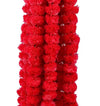 Artificial Marigold Garland Mala Flower Genda Phool Long for Decoration Maroon 5 Pcs
