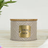 Femora Kitchen Storage Jars Tin Jar With Wooden Lid Air Tight Jar | 300 Ml | Set of 1
