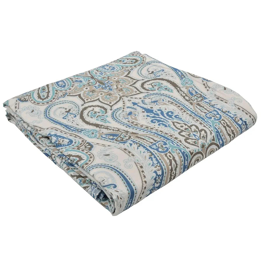 Trance Home Linen 100% Cotton Reversible Dohar Double Bed Size | Jaipuri Printed Artisan Block Design Blanket | Soft Lightweight Ac Comforter Quilt 