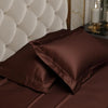 Stoa Paris Pillow Covers, Set of 2 Pieces Satin Pillow Covers Colour Chocolate